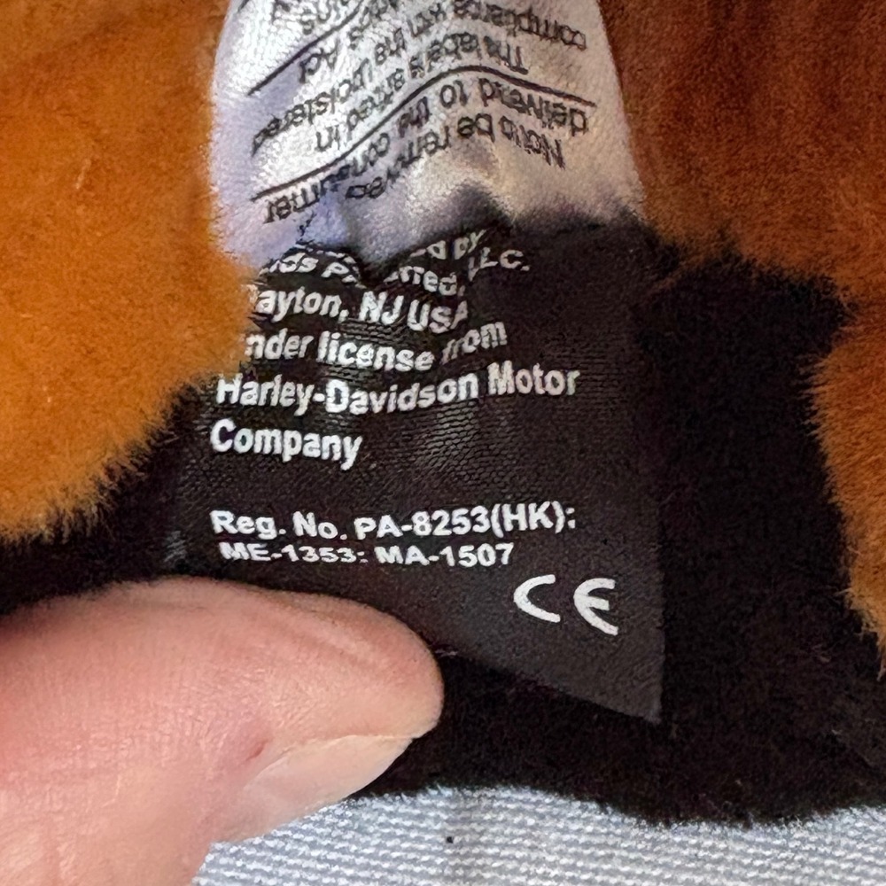 Harley-Davidson Rottweiler Plush Dog Orange Bandana 2003 Collectible 14 Inch - Picture 6 of 13